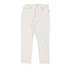 Vintage 501 Levis Jeans - 31W 26L White Cotton