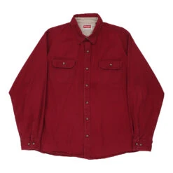 Vintage Wrangler Shirt - XL Red Cotton