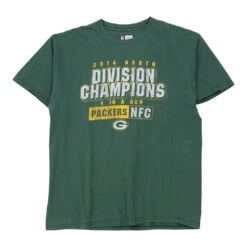 Pre-Loved Green Bay Packers 2014 Nfl T-Shirt - Large Green Cotton