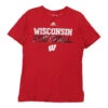Vintage Wisconsin Badgers Adidas T-Shirt - Medium Red Cotton