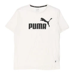 Vintage Puma T-Shirt - Medium White Cotton