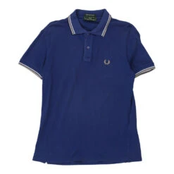 Vintage Fred Perry Polo Shirt - Medium Blue Cotton