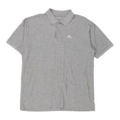 Vintage Kappa Polo Shirt - XL Grey Cotton