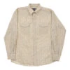 Vintage Unbranded Shirt - Large Beige Cotton