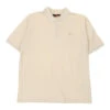 Vintage Kappa Polo Shirt - Large Cream Cotton