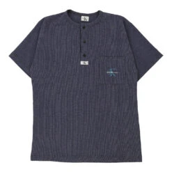 Vintage Bootleg Calvin Klein T-Shirt - Medium Blue Cotton