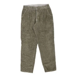 Vintage Unbranded Cord Trousers - 34W 31L Khaki Cotton
