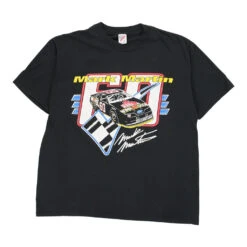 Vintage Mark Martin #60 Jerzees T-Shirt - XL Black Cotton