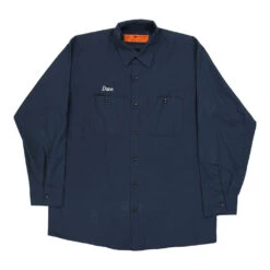 Vintage Red Kap Shirt - Large Blue Polyester Blend