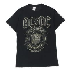 Vintage ACDC Gildan T-Shirt - Medium Black Cotton