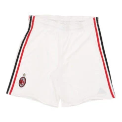 Vintage AC Milan Adidas Sport Shorts - Medium White Polyester