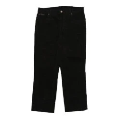 Vintage Wrangler Cord Trousers - 33W 27L Black Cotton