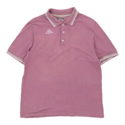 Vintage Kappa Polo Shirt - Large Pink Cotton