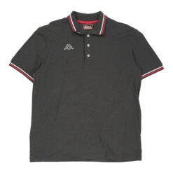 Vintage Kappa Polo Shirt - 2XL Grey Cotton