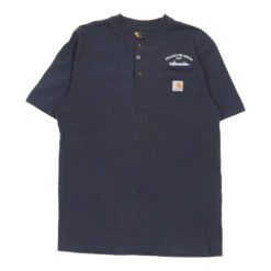 Vintage Carhartt T-Shirt - Small Blue Cotton