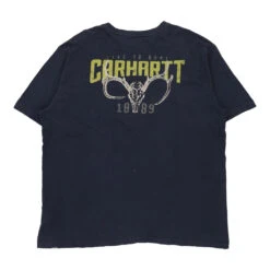 Vintage Carhartt T-Shirt - XL Blue Cotton