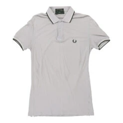 Vintage Fred Perry Polo Shirt - Large White Cotton