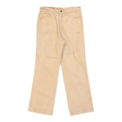 Vintage Zip Trousers - 30W 28L Beige Cotton