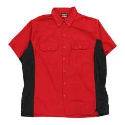 Vintage Biker Clothing Company Short Sleeve Shirt - XL Red Cotton