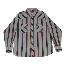 Vintage Wrangler Shirt - XL Grey Cotton