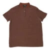 Vintage Etro Polo Shirt - Small Brown Silk