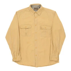 Vintage Faded Glory Shirt - Medium Yellow Cotton