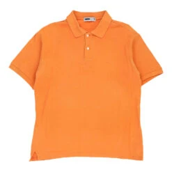 Vintage Fila Polo Shirt - Small Orange Cotton
