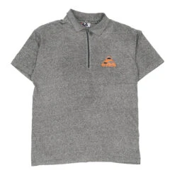 Vintage Fila Polo Shirt - Small Grey Cotton