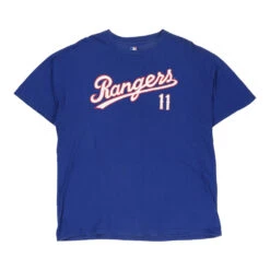 Vintage Texas Rangers Mlb T-Shirt - XL Blue Cotton