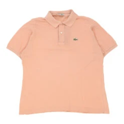 Vintage Lacoste Polo Shirt - Large Orange Cotton