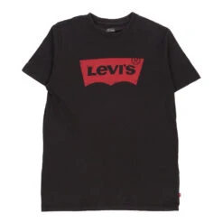 Vintage Levis T-Shirt - Medium Black Cotton