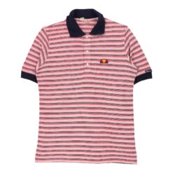 Vintage Ellesse Polo Shirt - Medium Pink Cotton