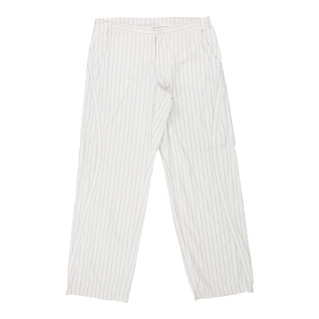 Vintage Emporio Armani Trousers - 40W 35L White Cotton
