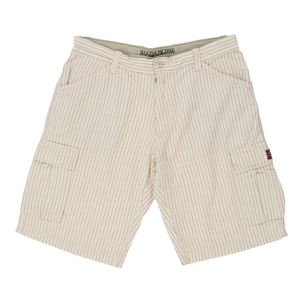 Vintage Napapijri Shorts - 25W 12L Cream Cotton