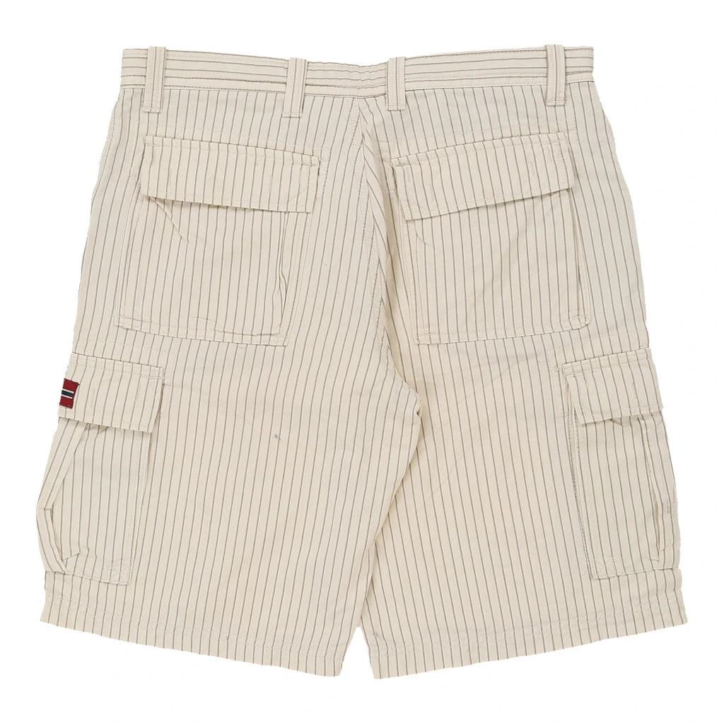 Vintage Napapijri Shorts - 25W 12L Cream Cotton - Image 2