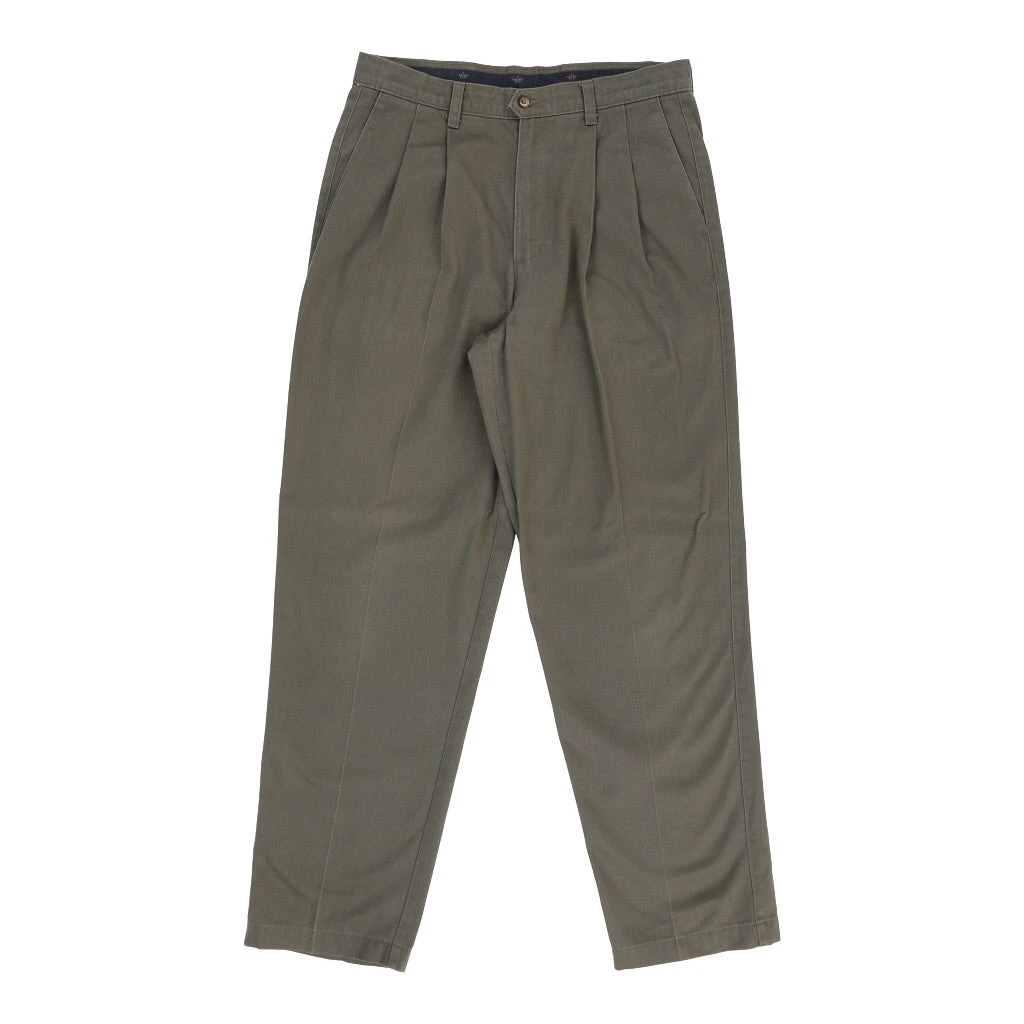 Vintage Dockers Trousers - 32W 31L Green Cotton