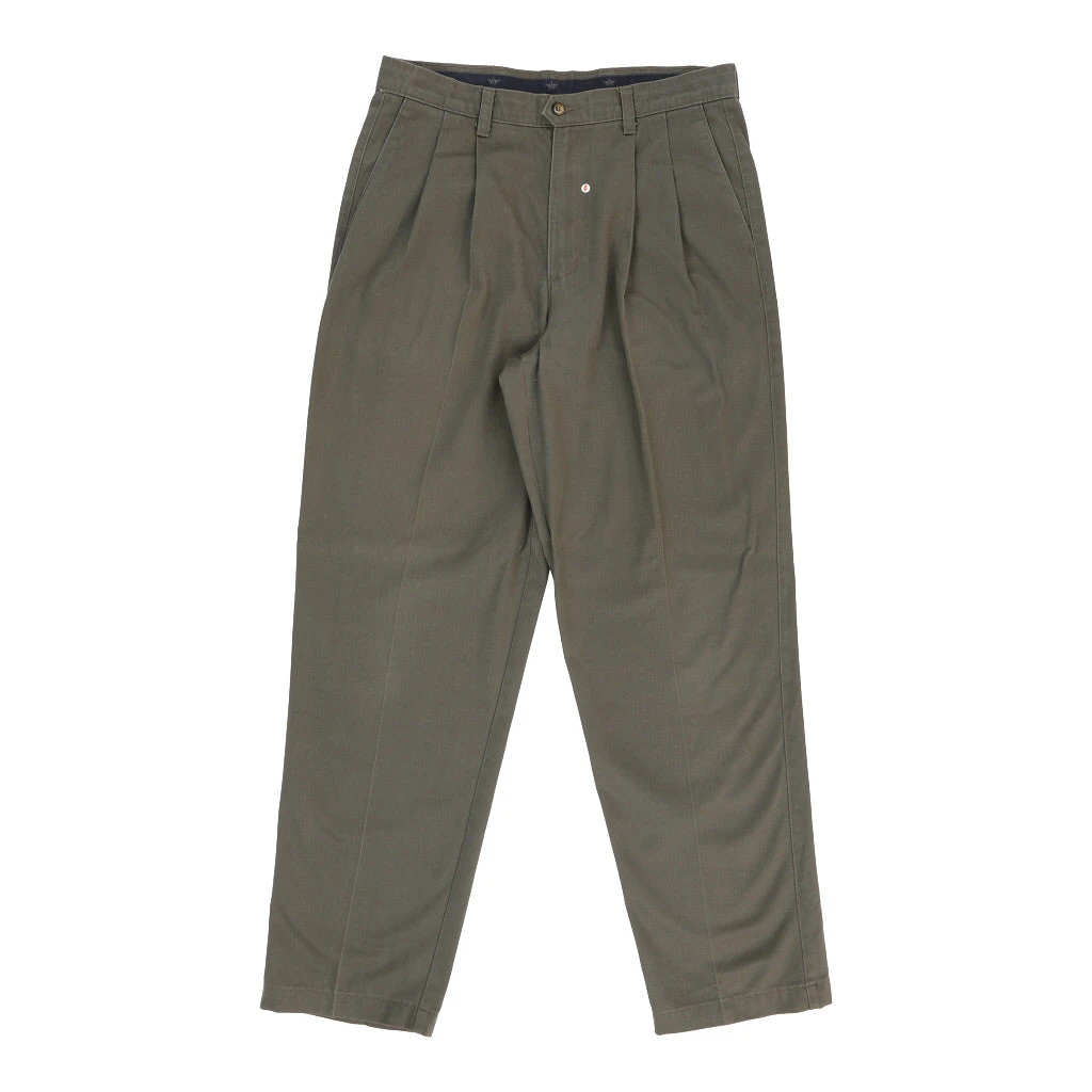Vintage Dockers Trousers - 32W 31L Green Cotton - Image 3