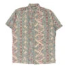 Vintage Unbranded Short Sleeve Shirt - Large Multicoloured Cotton
