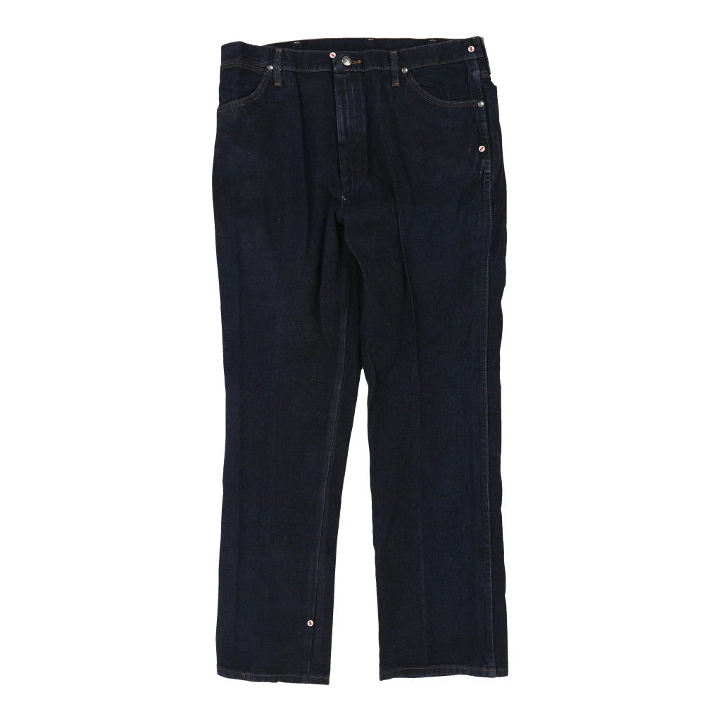 Vintage Wrangler Jeans - 37W 32L Dark Wash Cotton - Image 4